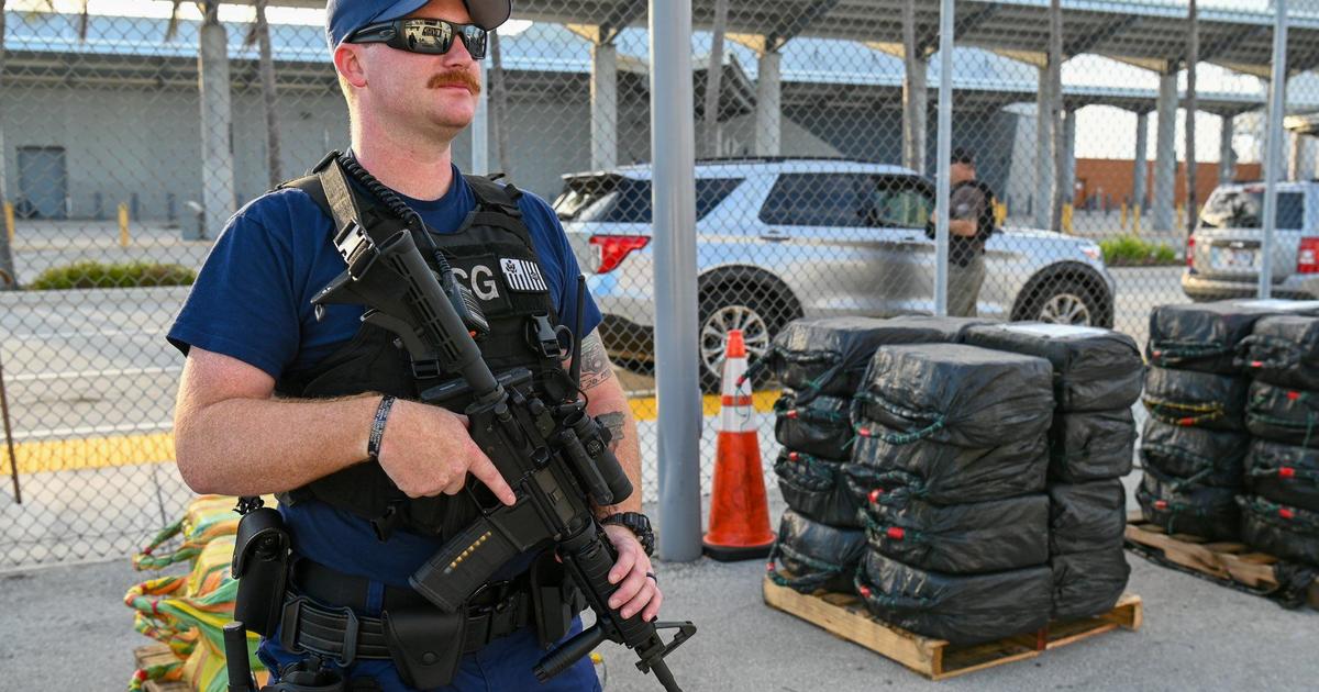 U.S. Coast Guard offloads 4,800 pounds of cocaine after shootout at sea