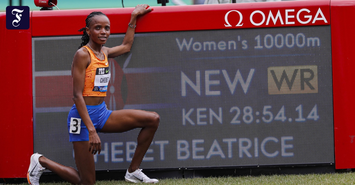 Diamond League in Oregon: Kenianerin Chebet läuft Weltrekord über 10.000 Meter