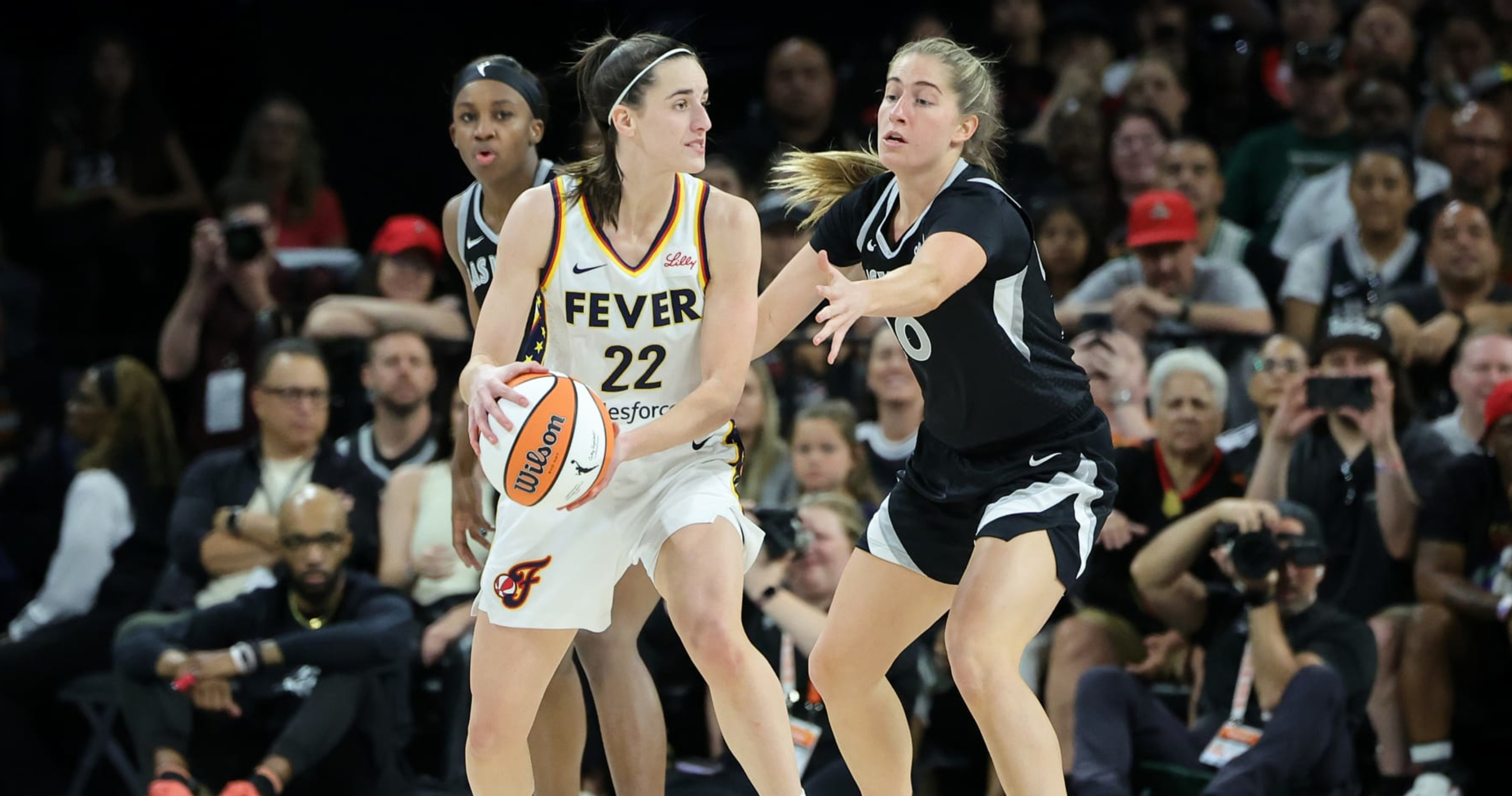 Kate Martin Says It Was 'Weird' Facing Caitlin Clark in Fever vs. Aces WNBA Matchup