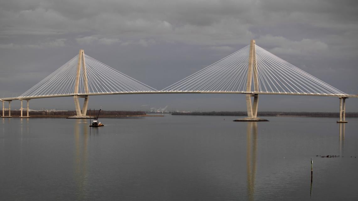 Ship causes Ravenel Bridge in Charleston to close