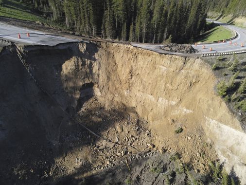 Teton Pass shut down in Wyoming after 'catastrophic' landslide caused it to collapse