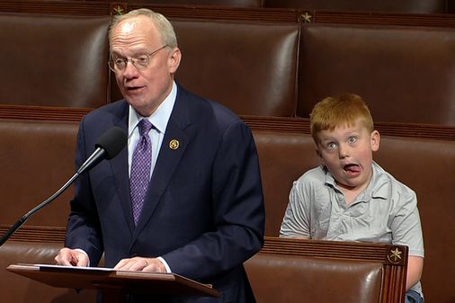 Congressman’s 6-year-old son steals the spotlight during dad’s speech