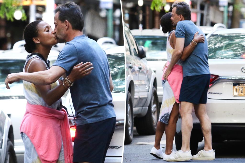 Andrew Shue kisses Marilee Fiebig, grabs butt in first PDA photos