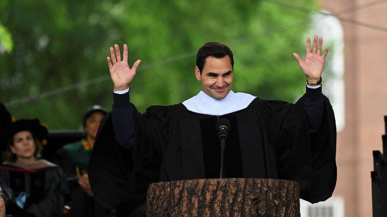 Tennis. Le discours inspirant de Roger Federer face à de jeunes diplômés aux États-Unis