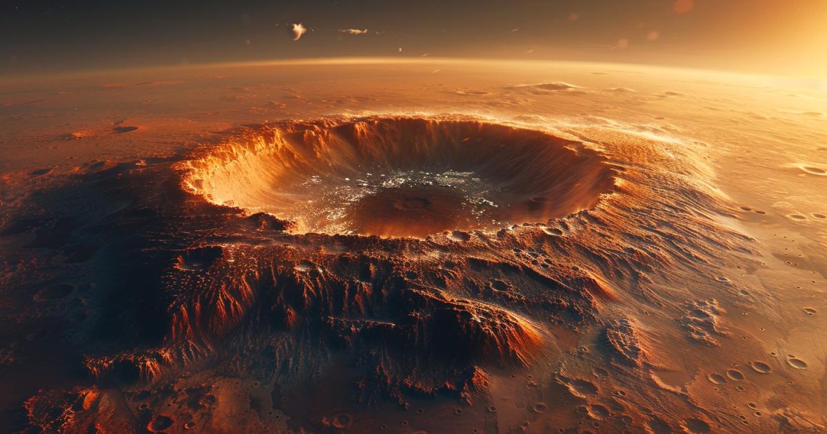 Detectan escarcha en los volcanes cerca del ecuador de Marte
