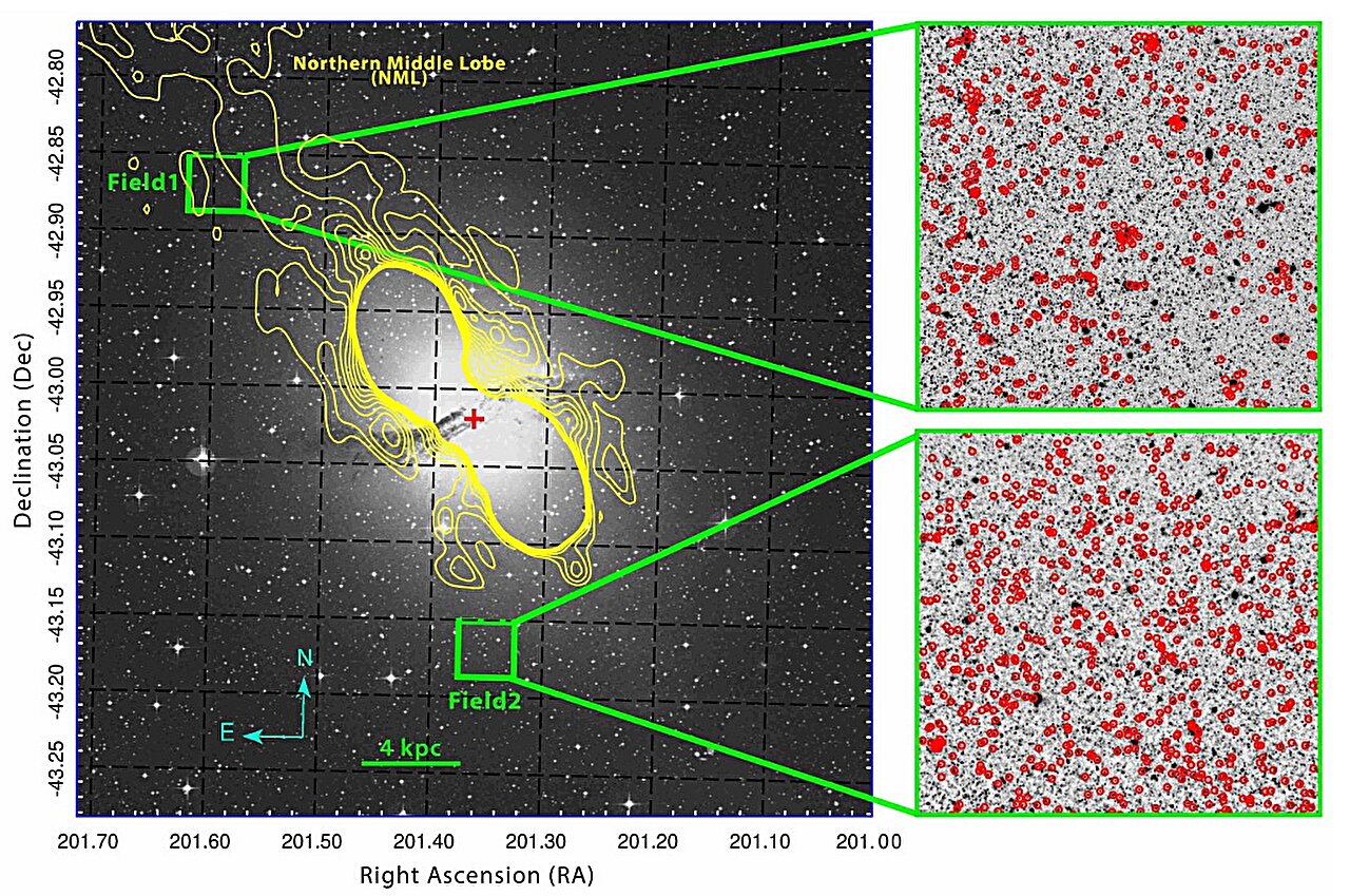 Observations explore the halo of Centaurus A