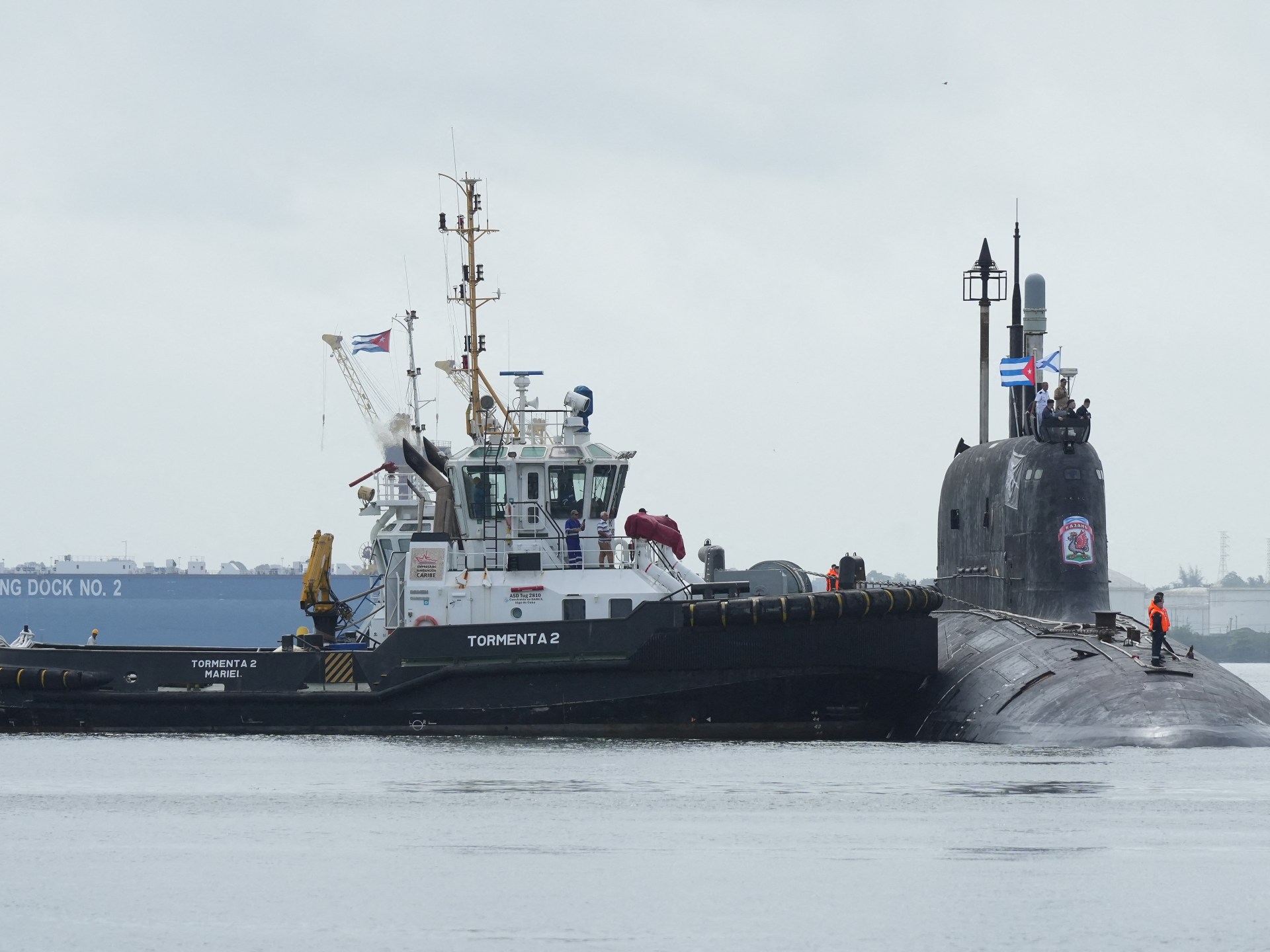 Video shows Russian nuclear submarine sailing into Havana, Cuba