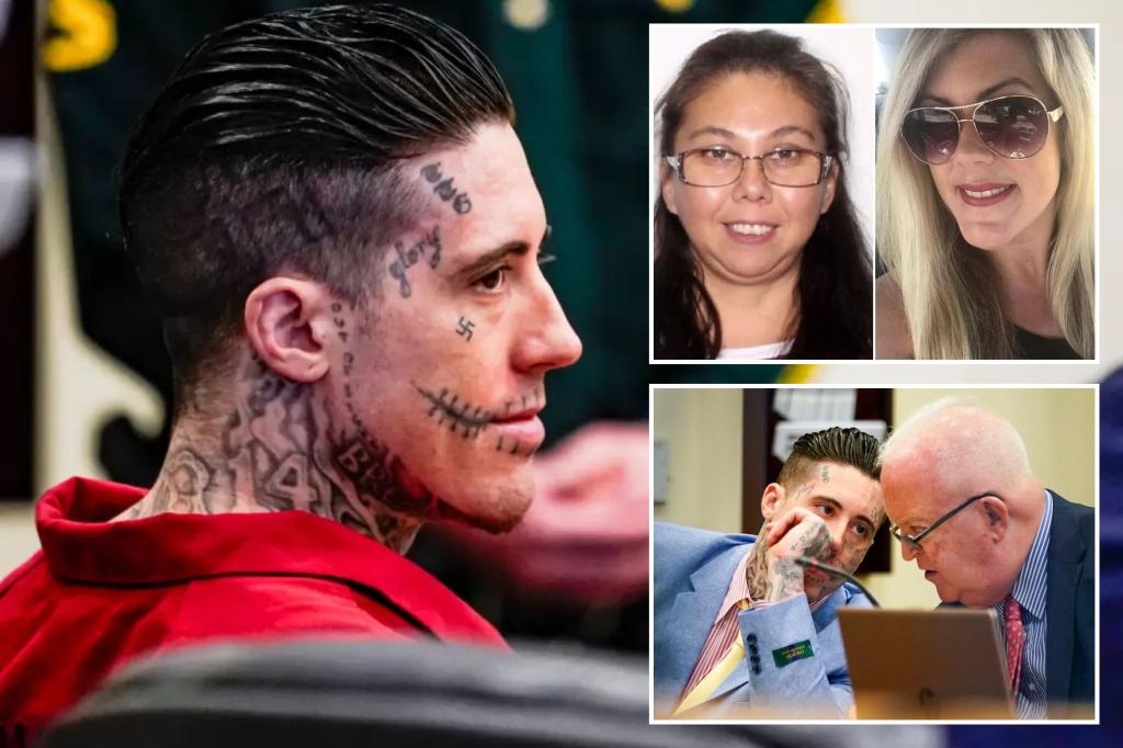 Man with swastika face tattoos guilty of strangling Fla. women