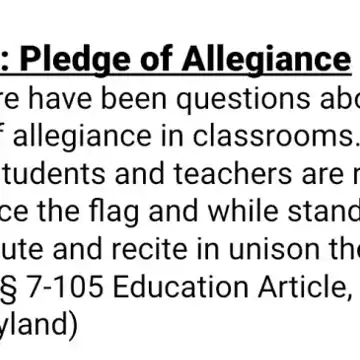 80 Years After S. Ct. Held Pledge of Allegiance Couldn't Be Mandated in Public School, Public School Seems to Try to Mandate It