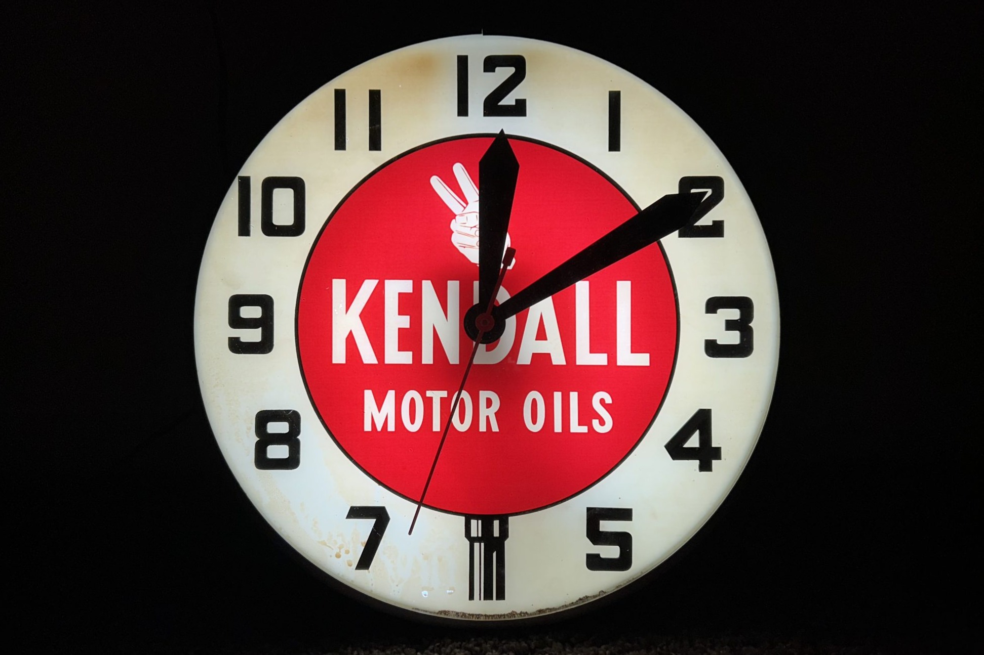 Kendall Motor Oil Clock at No Reserve