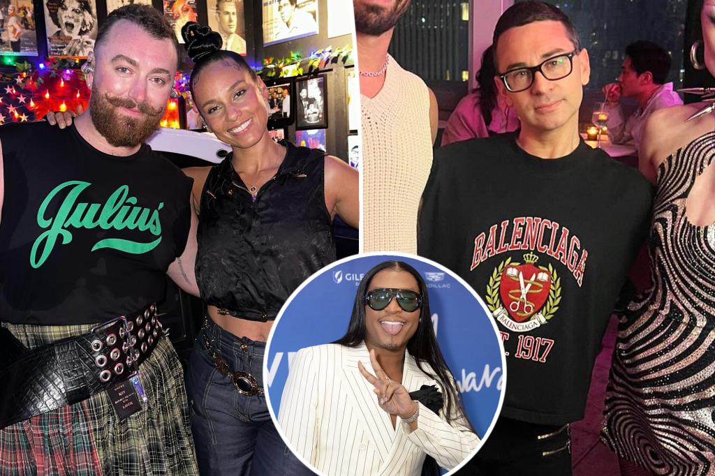 Alicia Keys, Sam Smith, Christian Siriano and Law roach celebrate pride in NYC