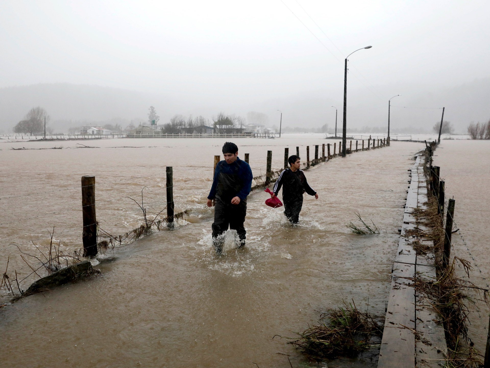Photos: State of ‘catastrophe’ as downpours hit Chile