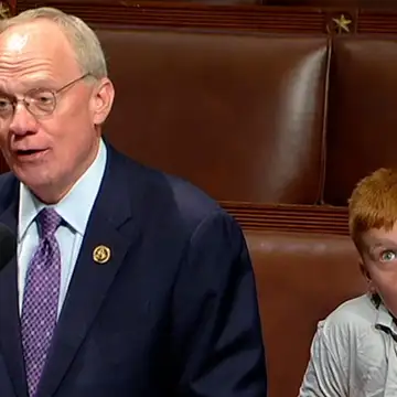 This congressman's kid embodies how everyone probably feels about politics right now