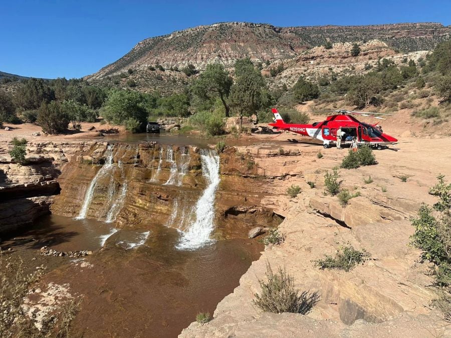 Two suffer broken ankles after jumping off Toquerville Falls