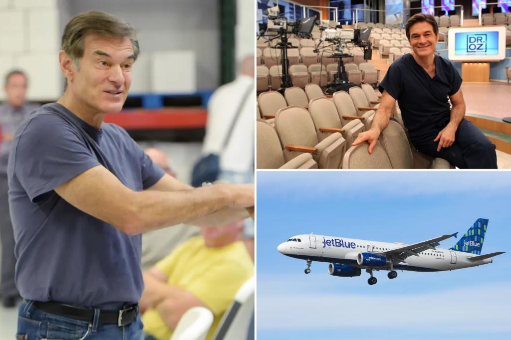 Dr. Oz leaps into action to help passenger aboard JetBlue flight as he was traveling to wedding