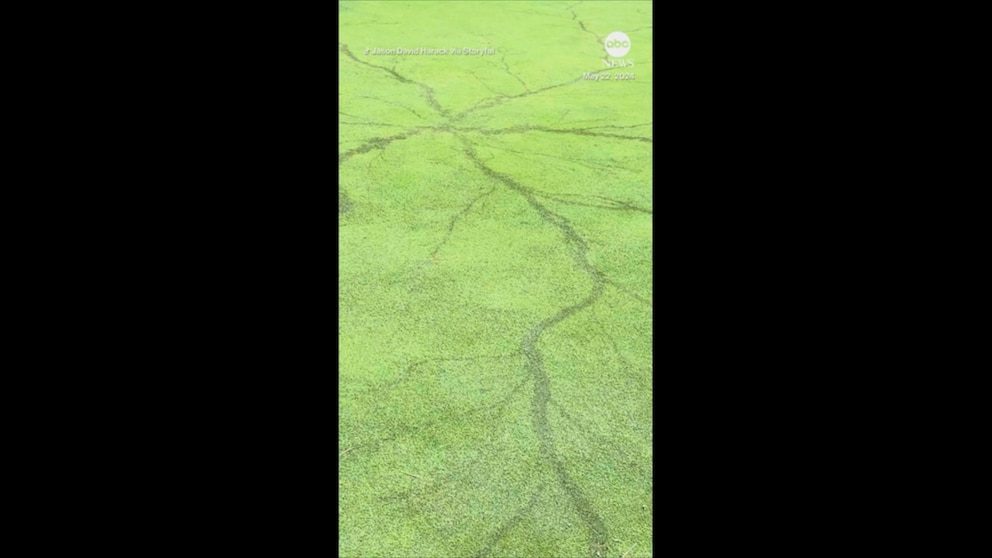 WATCH: ‘Crazy’ lightning pattern found on Ohio golf course after thunderstorm