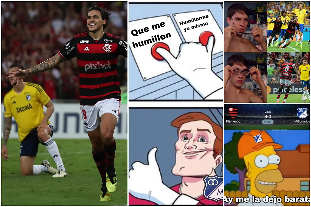 Memes de la vergüenza y goleada de Flamengo a Millonarios en Copa Libertadores 2024