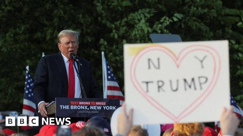 Trump makes pitch to black and Latino voters in New York