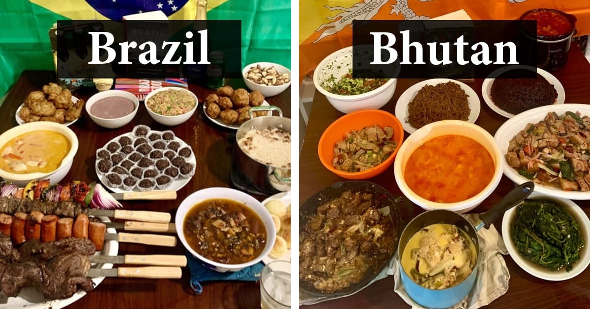 Man “Travels” the World by Cooking Traditional Dishes From Each Country