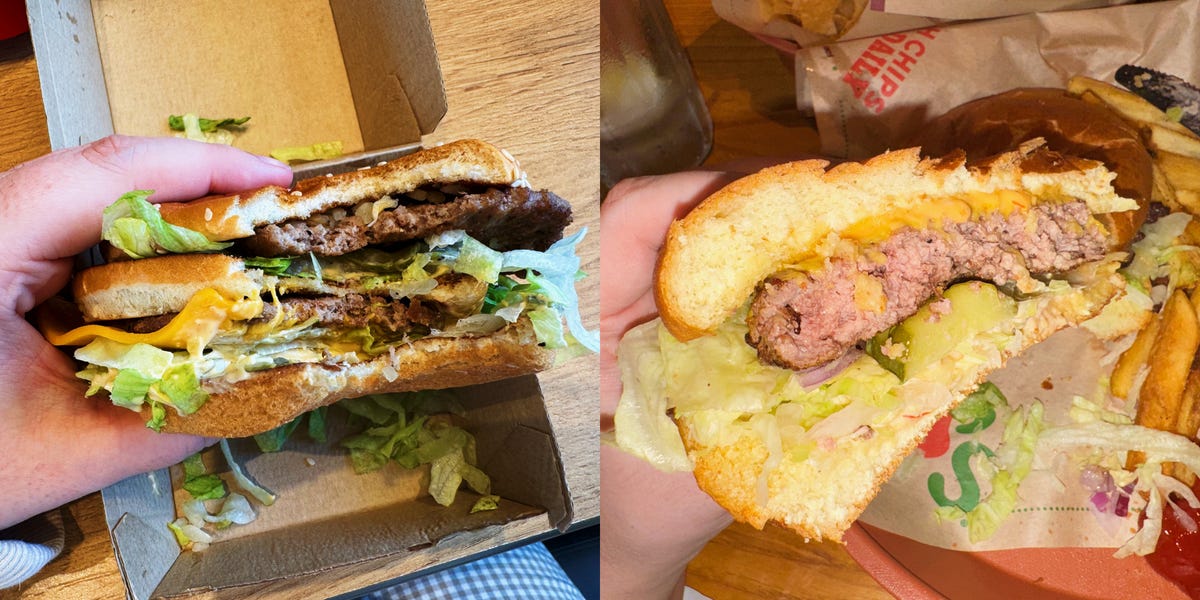 I ordered the same burger meal at McDonald's and Chili's, and the latter served up better value