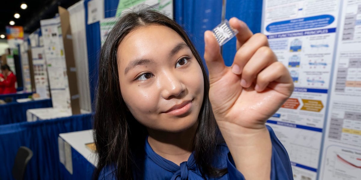 A 16-year-old took home $75,000 for her award-winning discovery that could help revolutionize biomedical implants