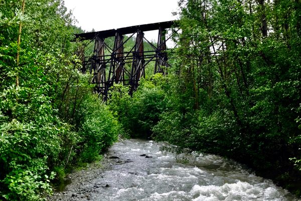 The Gilahina Trestle in Chitina, Alaska