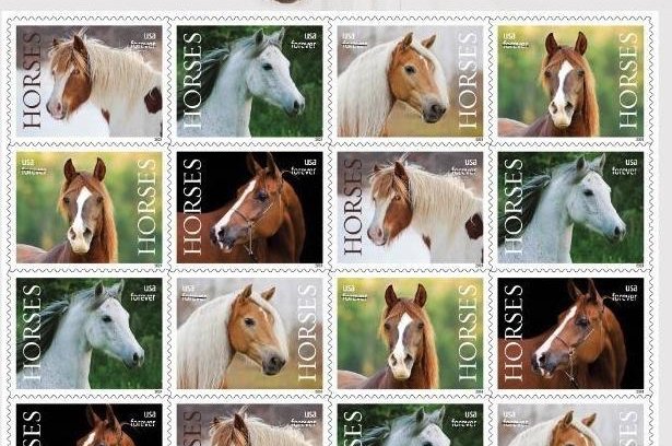 U.S. Postal Service trots out new Horses stamps at Pony Express re-enactment