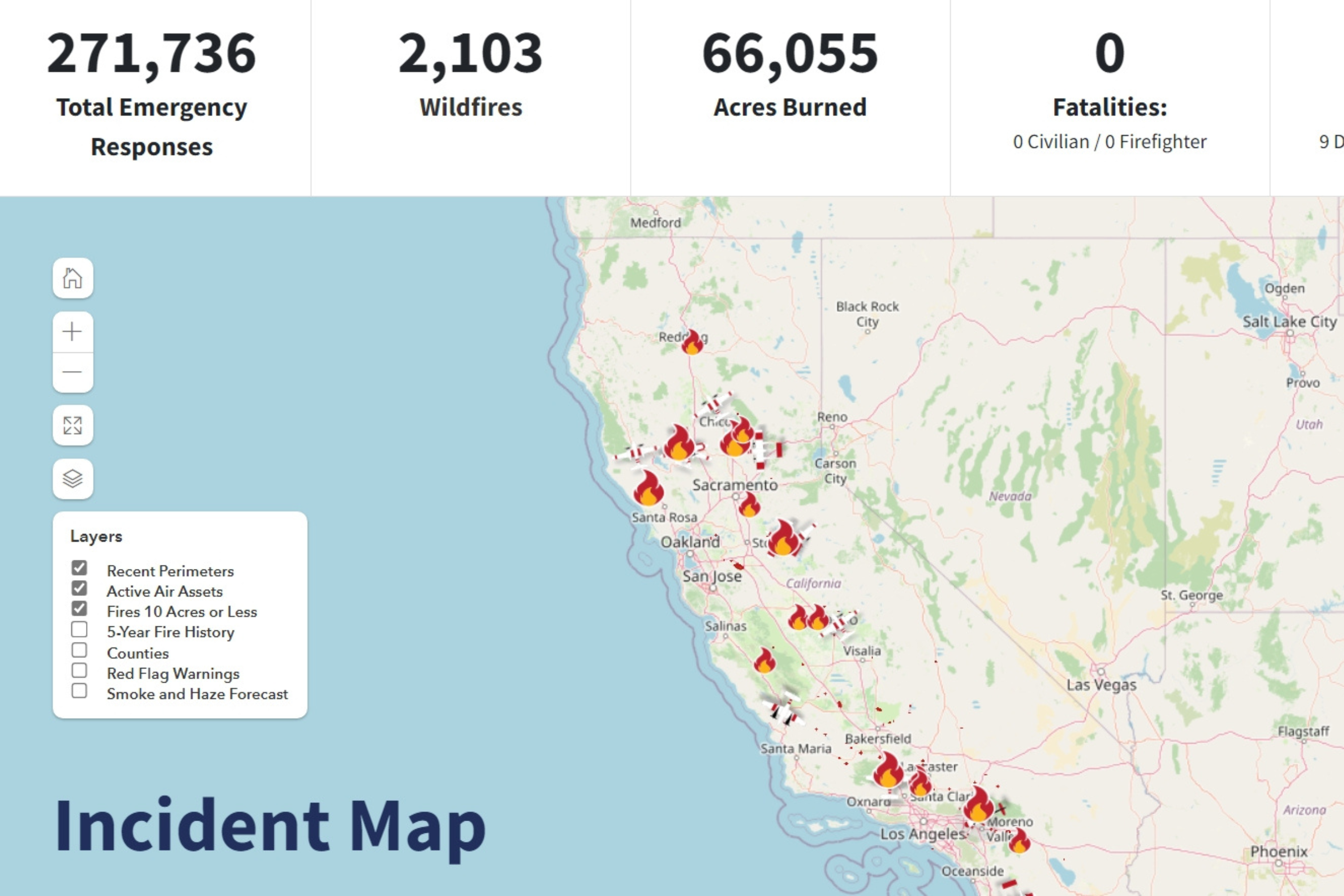 California Fire Map Shows 36,145 Acres Burned as Wildfires Spread