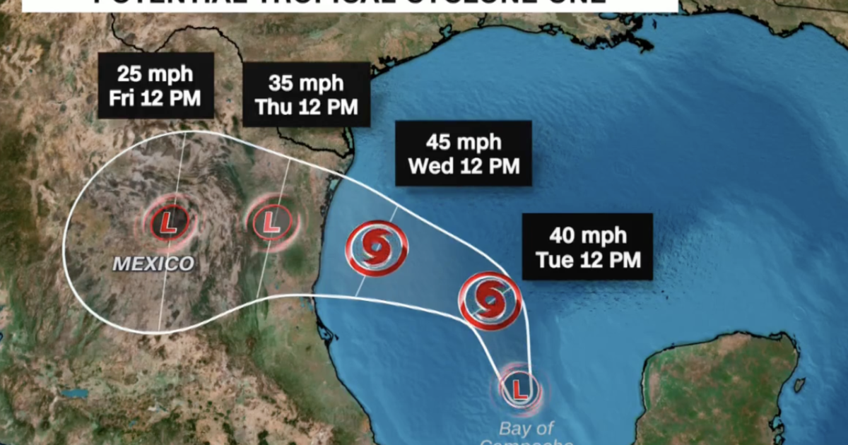 First tropical storm warning of hurricane season issued as coastal Texas braces for possible flooding