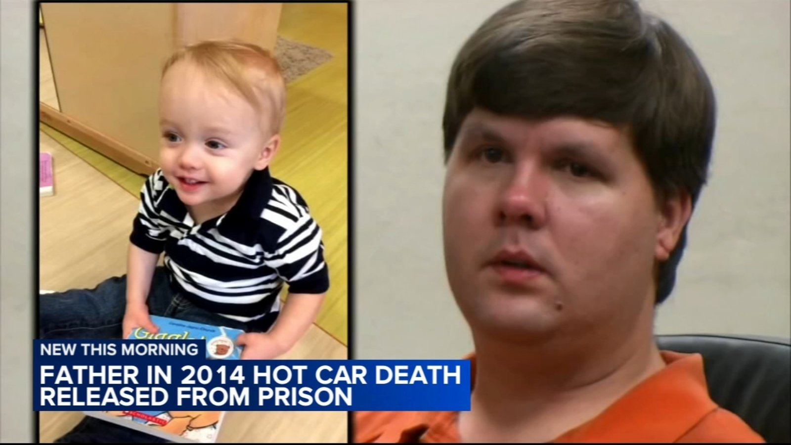 Georgia father freed from prison 10 years after his toddler died in hot car