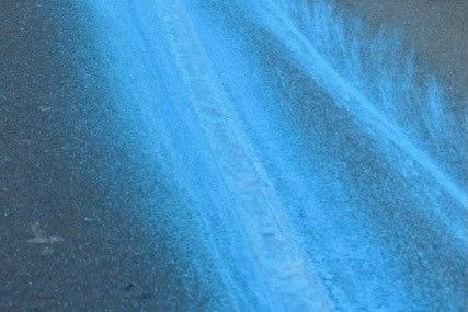Blue paint spill covers a half mile of Delaware road