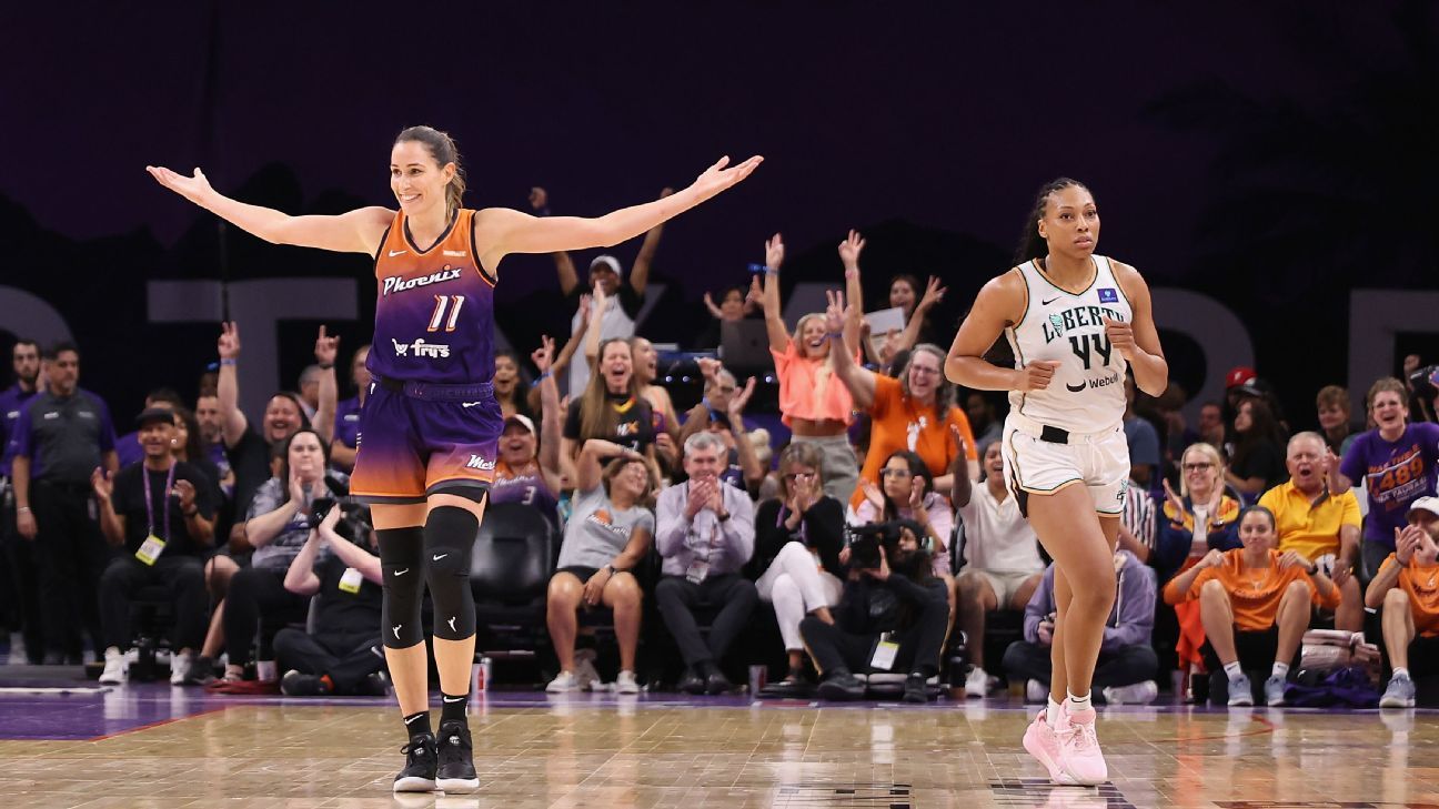 Mercury end Liberty streak; teams hit record 33 3s