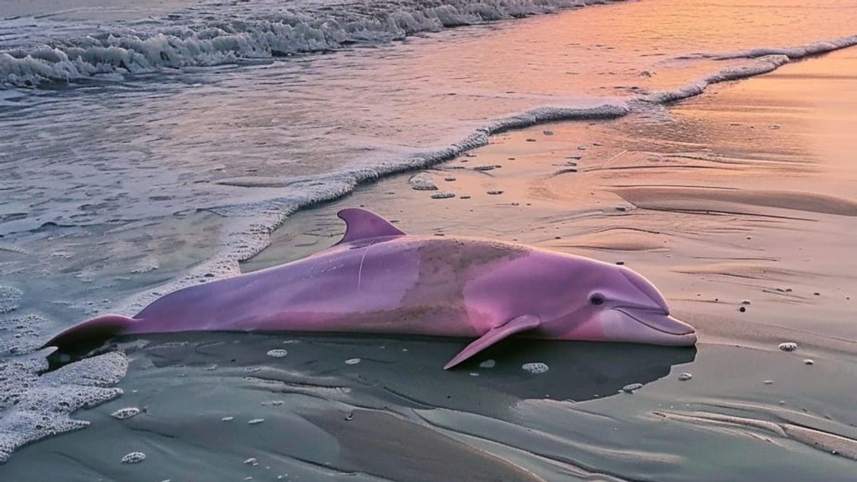 Real Pics of Pink Dolphin Seen Off North Carolina Coast?