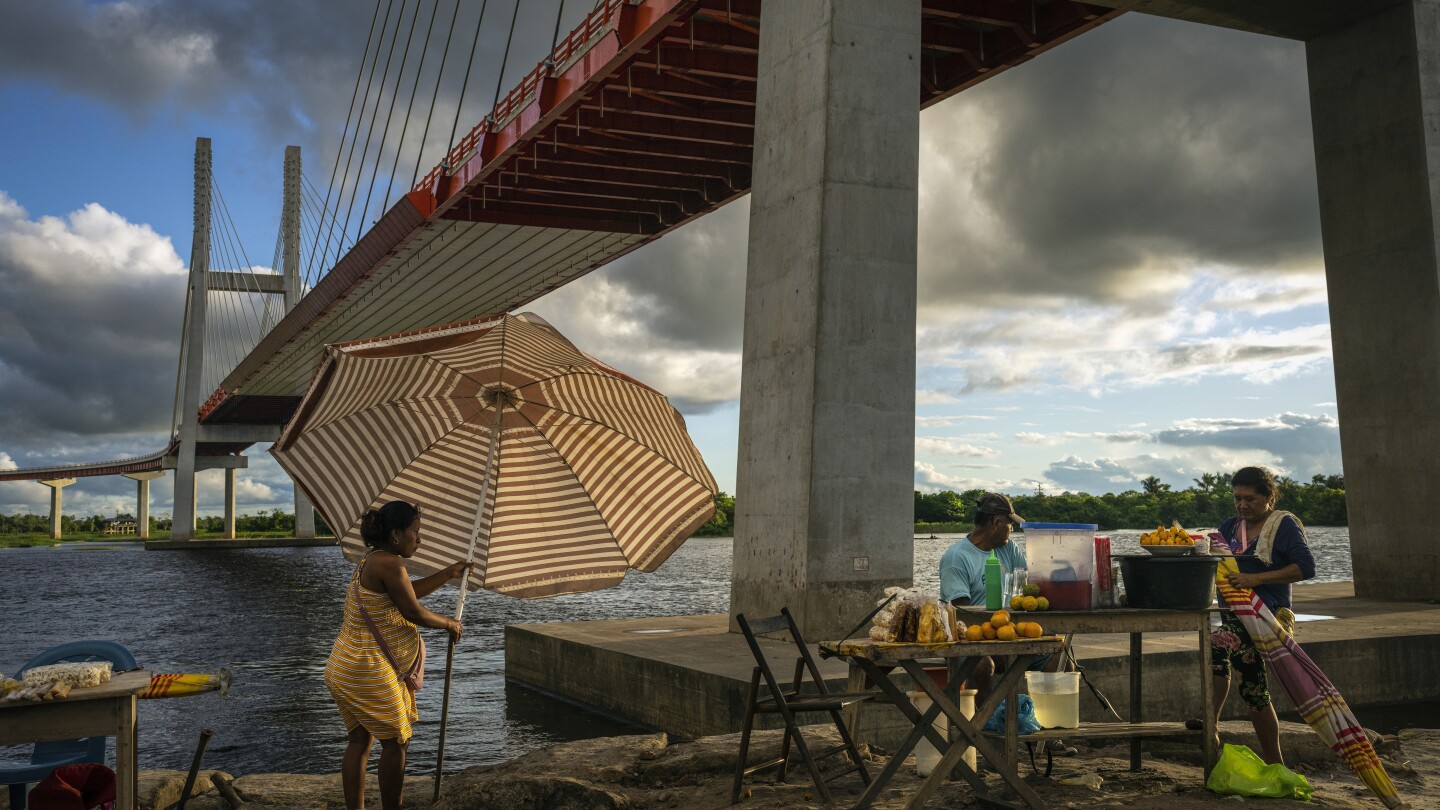 It's the longest bridge ever built in Peru, and so far, it goes nowhere