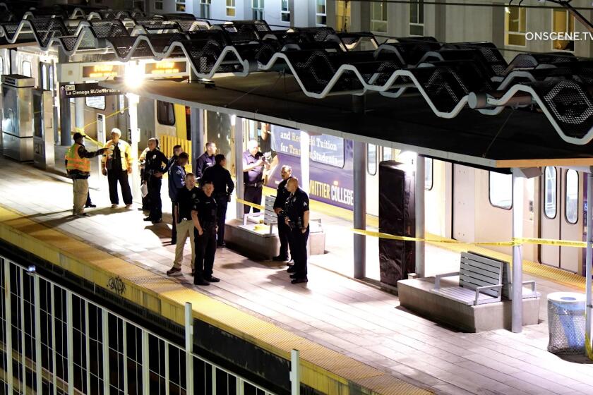 Man fatally shot on Metro train in South L.A., police say