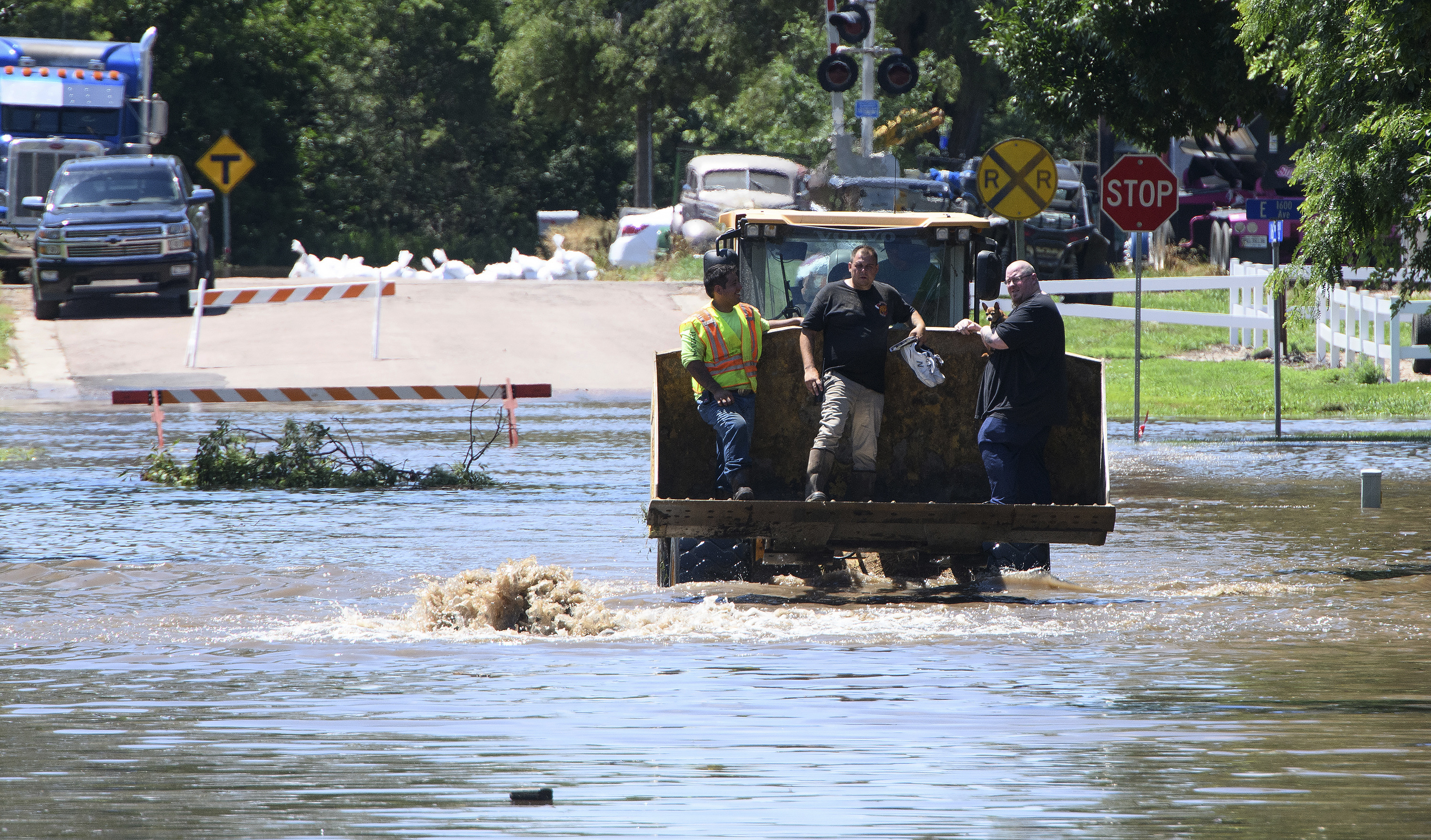 Bridge Collapses Into Iowa River After Heavy Flooding