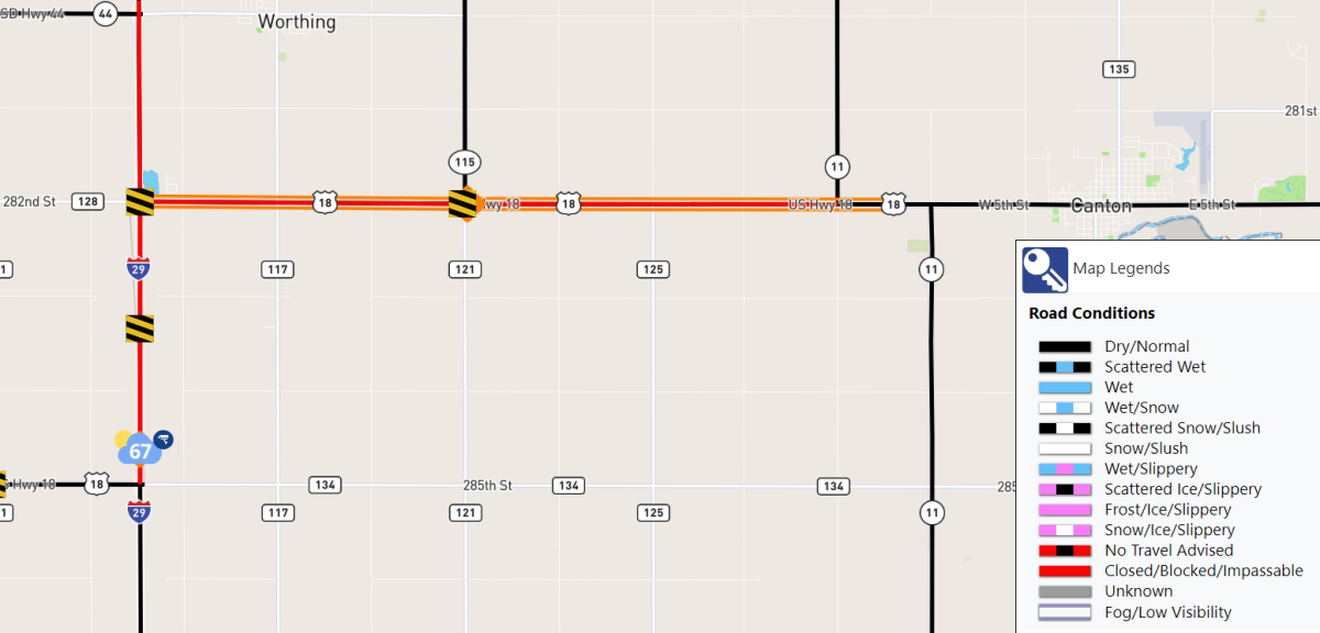 Road closures in Minnehaha and Lincoln Counties: What we know so far