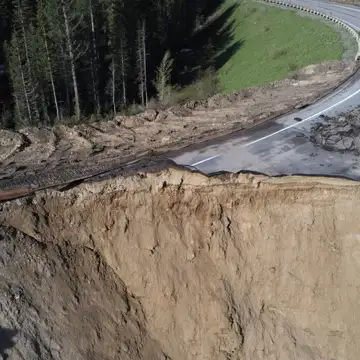 Mountain Landslide Destroys Section of Highway to Jackson, Wyo