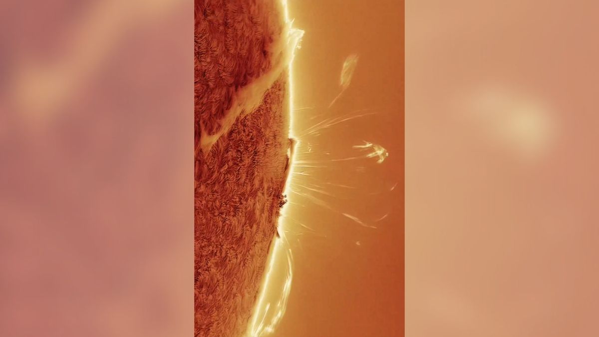 Astrophotographer captures stunning close-up views of sunspot region that spawned May's auroras