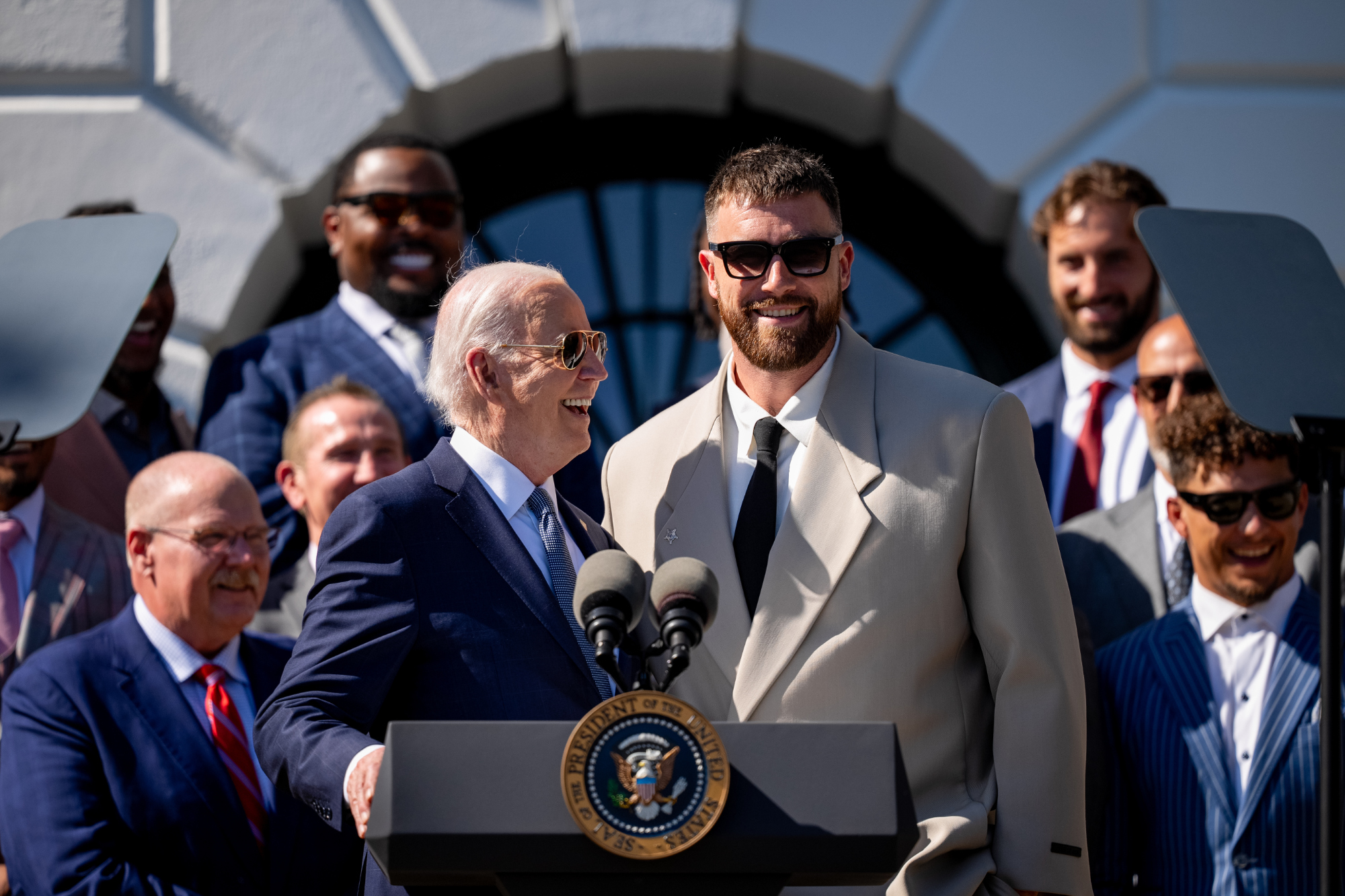 For His Second White House Visit, Travis Kelce Dressed the Part