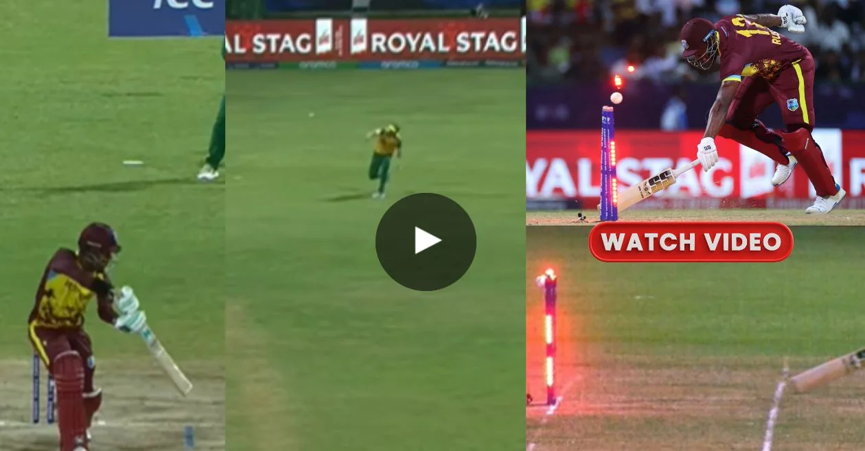 WATCH: Anrich Nortje hits the bullseye to run out Andre Russell in WI vs SA game | T20 World Cup 2024