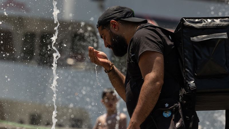 A heat wave is bringing searing temperatures to New York and the I-95 corridor. Washington DC has hit 100 degrees