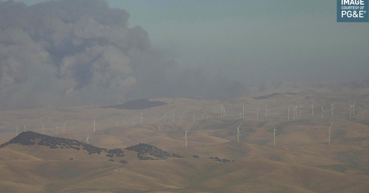 California Firefighters Battle Wind-Driven Wildfire East of San Francisco