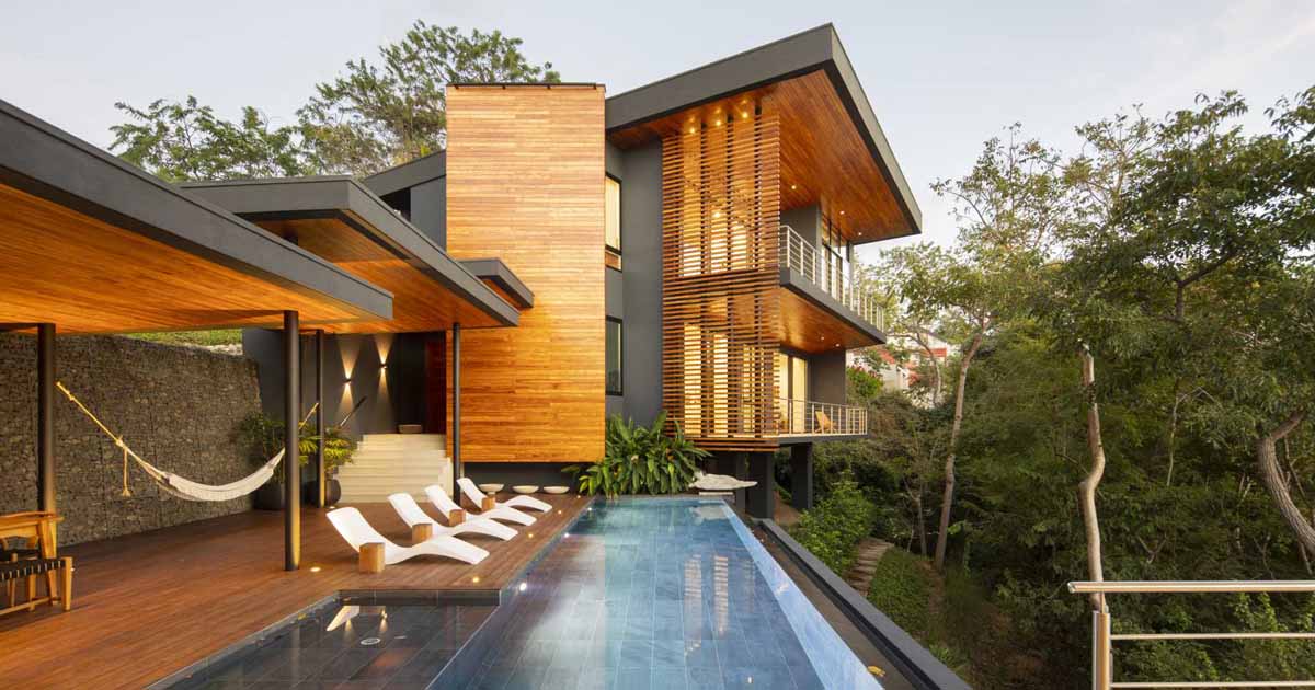 Tropical Living: This Modern Home Embraces The Steep Terrain Of The Costa Rican Jungle