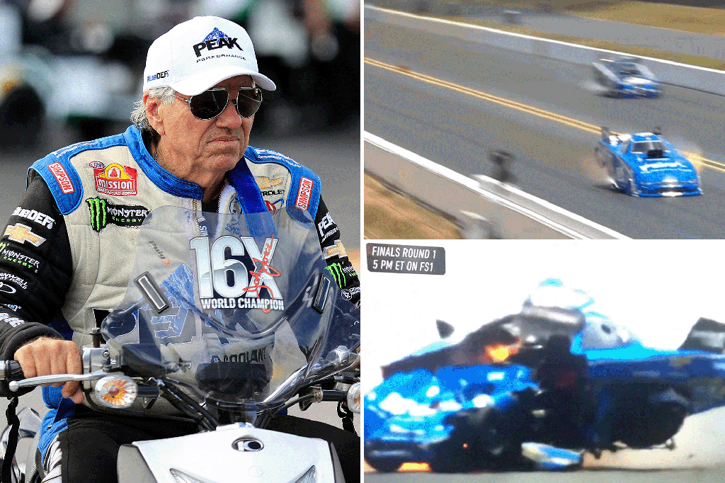 Drag race legend John Force airlifted to hospital after car explodes during PlayNHRA Virginia Nationals
