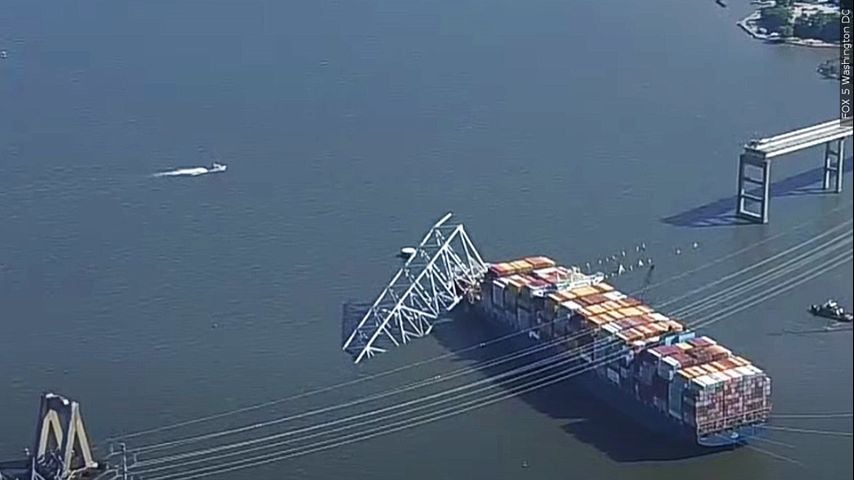 Dali cargo ship leaves Baltimore for Virginia, nearly 3 months after bridge collapse