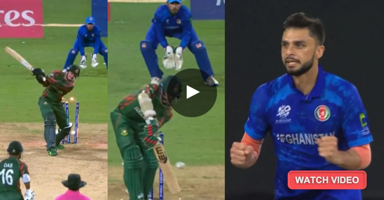 WATCH: Naveen-ul-Haq picks back to back wickets against Bangladesh to seal Afghanistan’s historic win in the T20 World Cup 2024