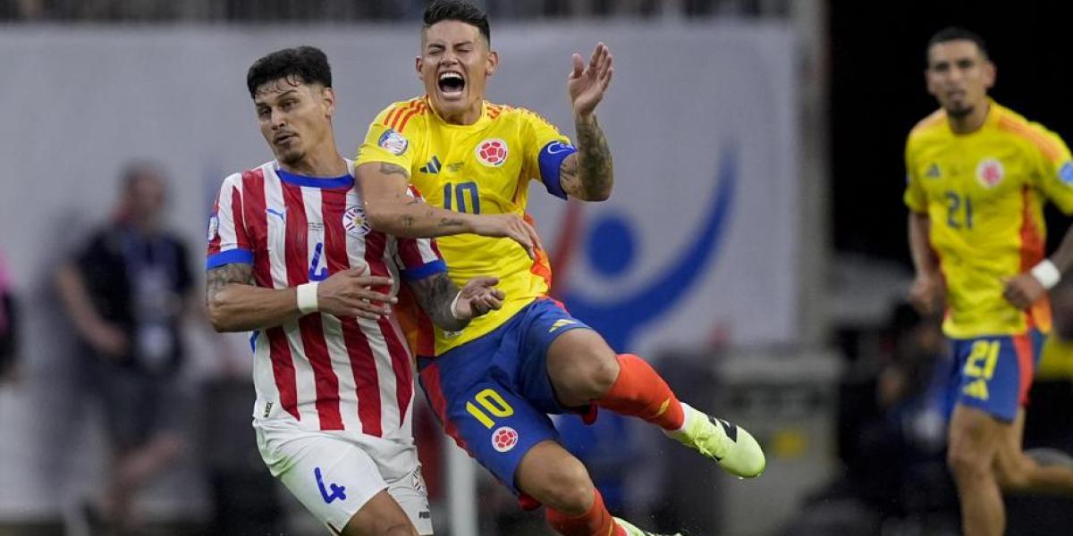 2-1. Colombia supera a Paraguay con exhibición de James