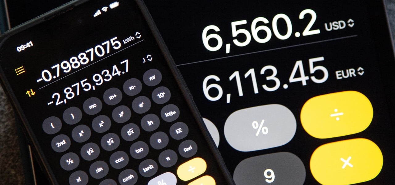 Apple's Massive Calculator Update Lets You Convert Currency, Area, Length, Time, and Other Measurement Units with Ease
