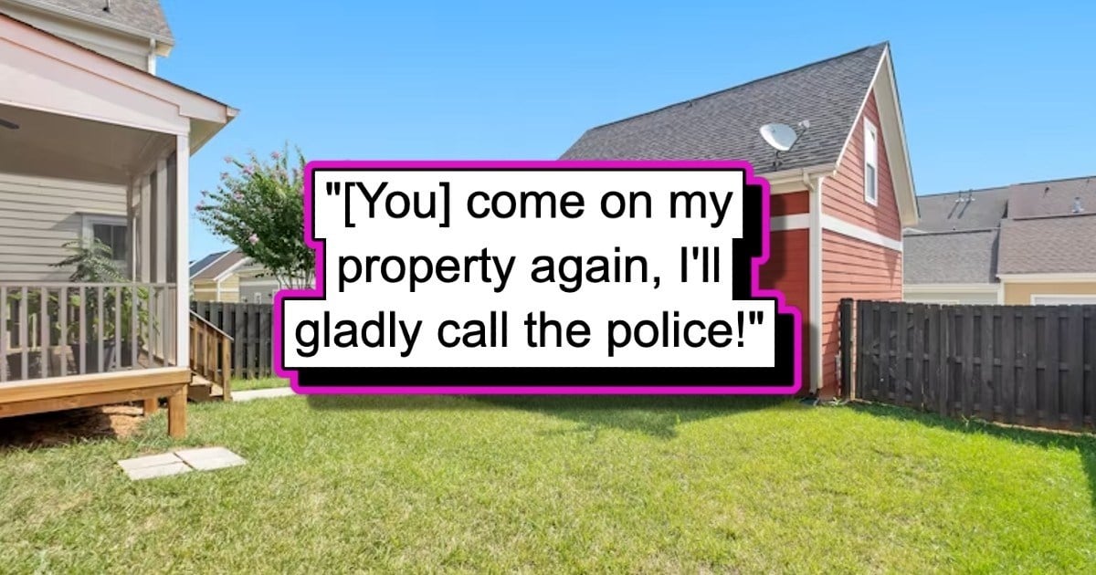 Karen claims neighbor's backyard is her property, neighbor proves otherwise: 'She tried to tell me I parked illegally on my own property'